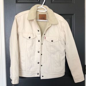 Levi Strauss & Co Denim Faux Sherpa Trucker Jacket
